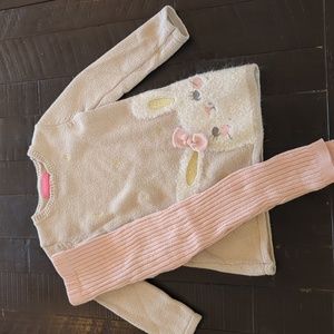 Bunny sweater dress and matching leggings